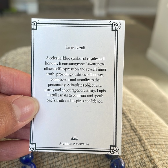 Lapis Lazuli Piyao bracelet - Picture 3 of 4